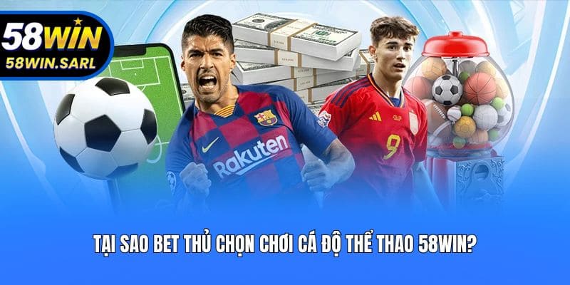 Tại sao bet thủ chọn chơi cá độ thể thao 58win?